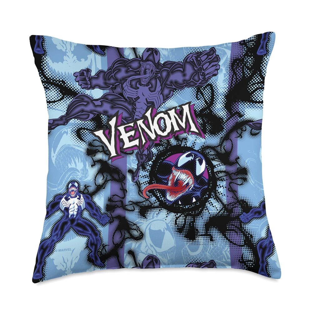 8171 Venom Eddie Brock Symbiote Print Throw Pillow